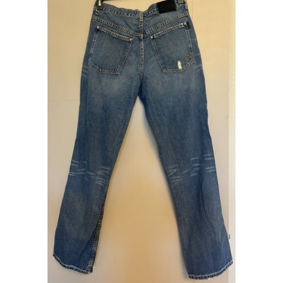 Jordan Two3 Men Distressed Blue Y2K Jeans Size 34 x 34 - Picture 2 of 11